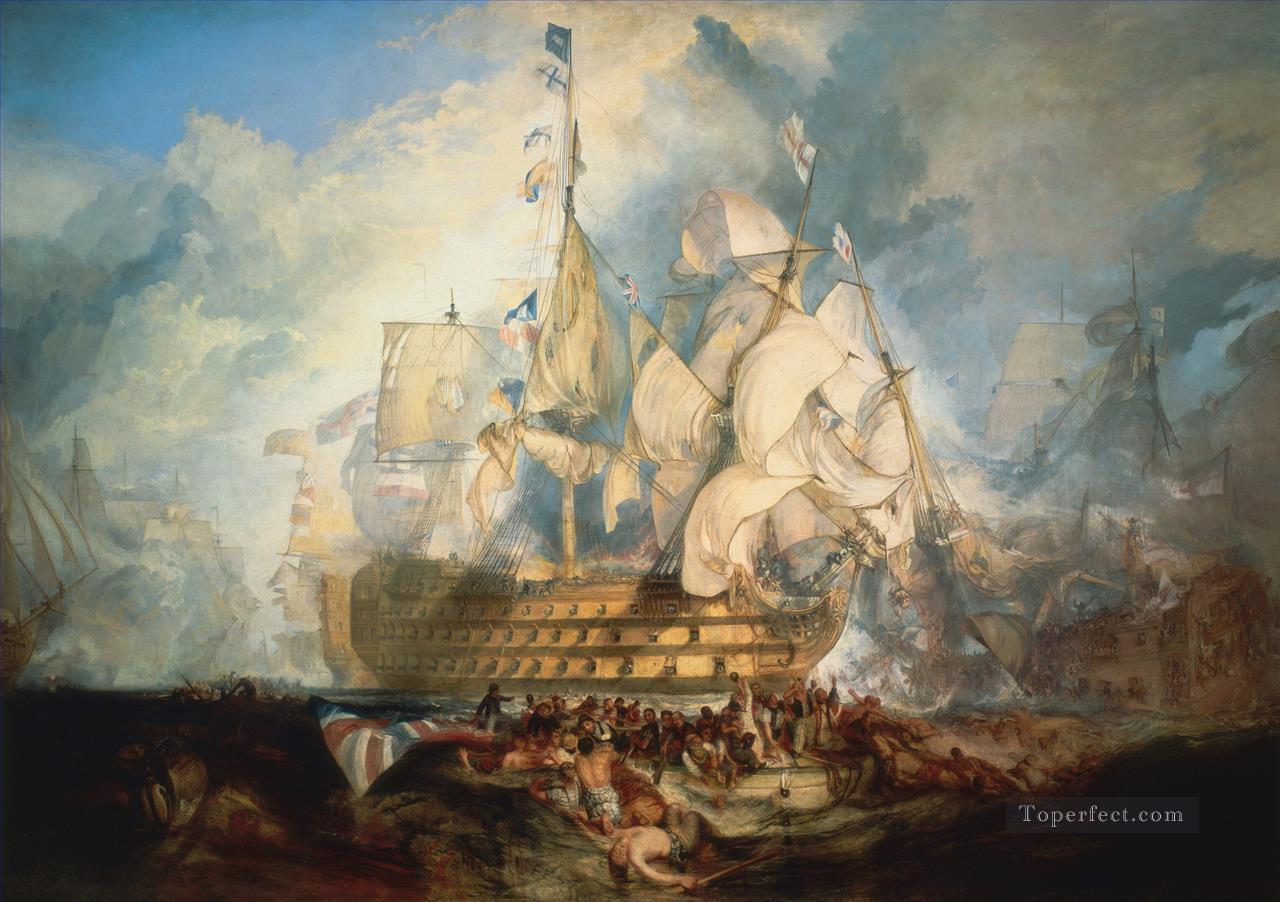 The Battle of Trafalgar Turner Oil Paintings